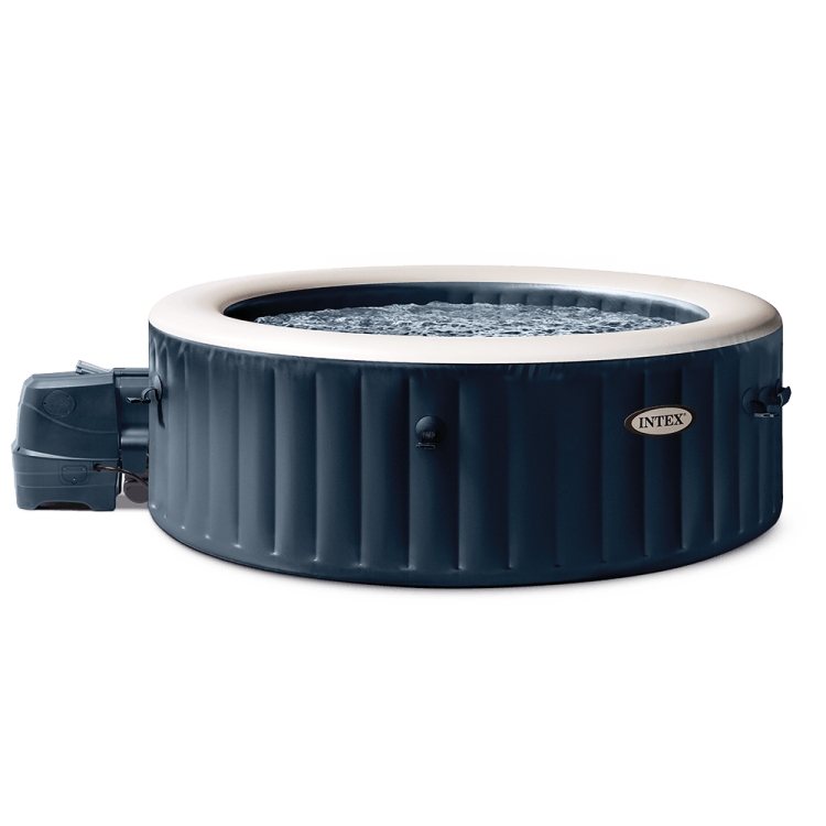 Spa gonflable bleu marine - 6 places - Couverture thermique incluse