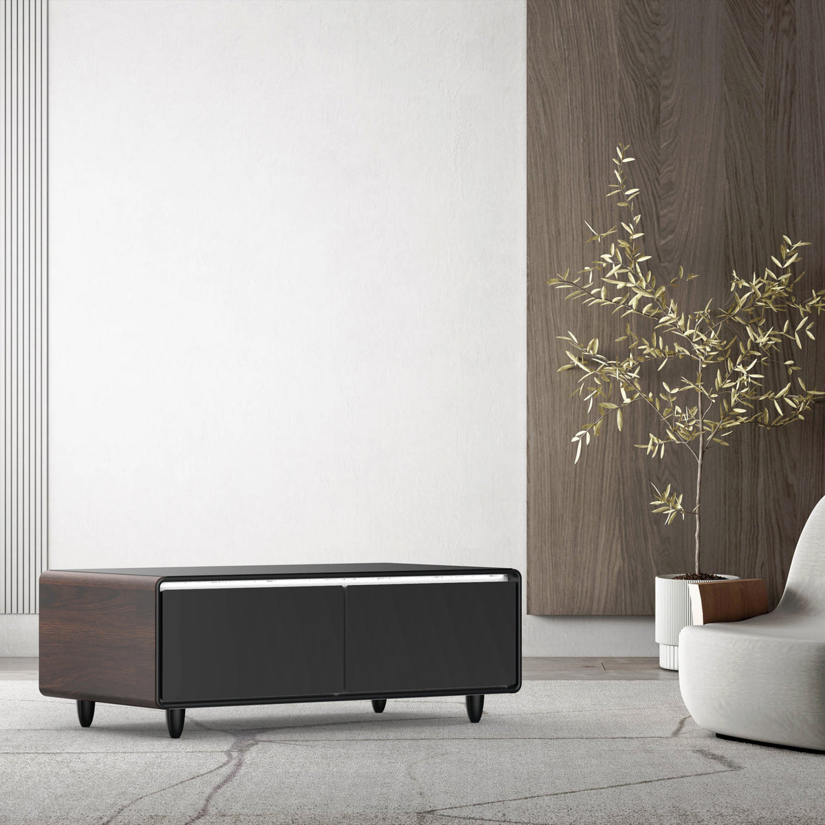 BASETAB LT135 Smart Coffee Table with Fridge & Speakers