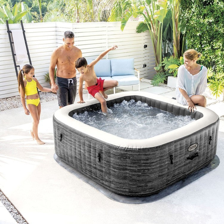 Spa gonflable ardoise - 4 places - Couverture thermique incluse